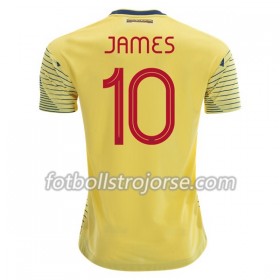 Colombia Matchtröjor James Rodriguez 10 Hemma Fotbollströja Copa América 2019 Kortärmad